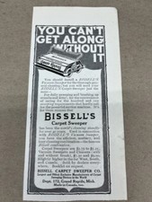 1916 Bissell's Carpet Sweeper of Grand Rapids, MI w/prices--orig vintage ad