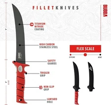 *1-Pack* Bubba 9" Flex Blade Fillet Knife Stainless Steel BB1-9F