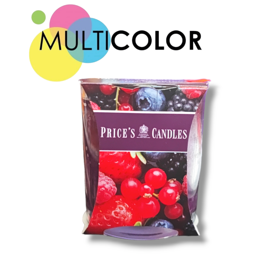 Candela  Price's Candles in bicchiere al profumo frutti di bosco,5010414377730