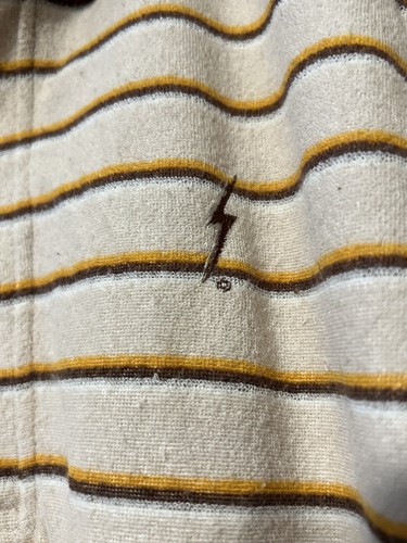 Vintage LIGHTNING BOLT SURFER SHIRT Terrycloth Skater SoCal 80's 70's Surfing S - Picture 2 of 9