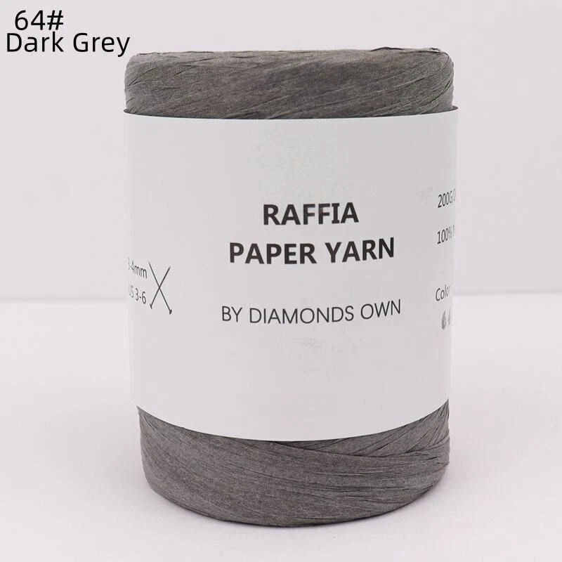 Knitting Crochet Paper Hand Hat/Bag Natural Fiber 240M DIY knitting thread - Image 3 of 4