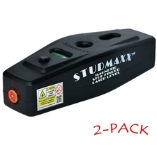 Laser Level with Magnetic Stud Finder Tool. Magnetic Stud Detector 2-Pack