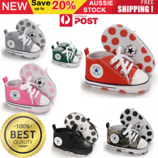 Baby Boy Girl Crib Shoes Infant Newborn toddler Sneakers Casual Canvas Non Slip