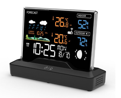 Digital Weather Station Indoor Outdoor Hygrometer Thermometer Meteo Forecast Too