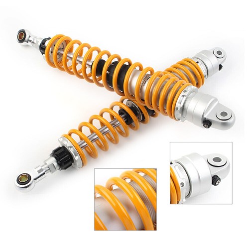 430mm 16.9"ATV Rear Shock Absorber Air Suspension For Honda Yamaha Suzuki Black