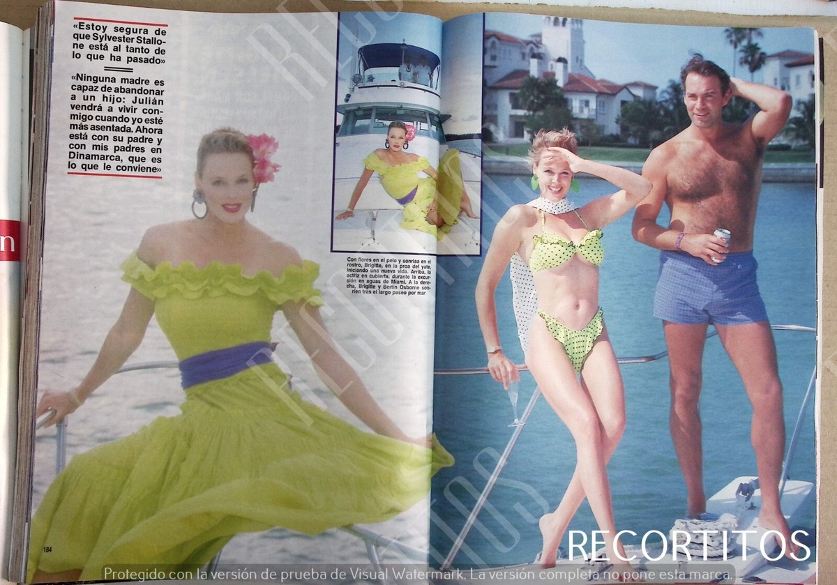 CLIPPINGS 2334 BRIGITTE NIELSEN BERTIN OSBORNE | eBay