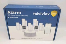 Tolviviov WiFi Door Alarm System Wireless Smart Home Security System 8 Piece Set