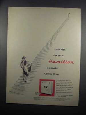 1951 Hamilton Clothes Dryer Ad - And Then She Got
