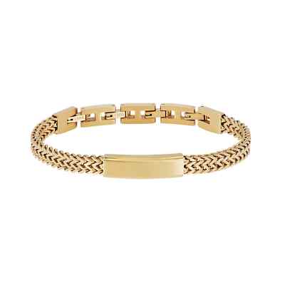 Breil Edit Herrenarmband Aus Stahl Gold TJ3433 (0971) Gliederlänge 17,5-21 cm