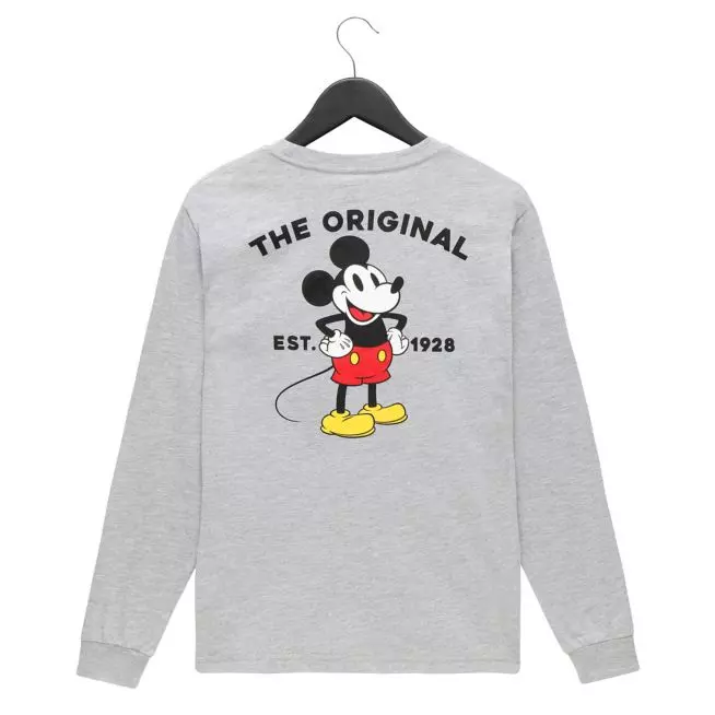 DISNEY X VANS Mickey Mouse The Original GRAY Long sleeve SHIRT