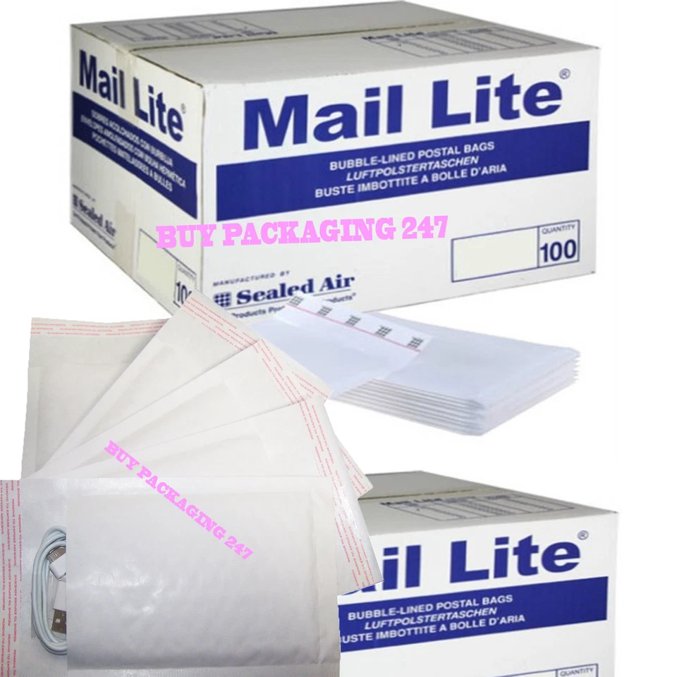 BP MAIL LITE PADDED BAGS ENVELOPES 'ALL SIZES' ALL COURIER - WHITE CHEAP
