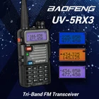 宝锋UV-5RX3双向无线电1.25米三频VHF UHF DTMF VOX VFO调频收发器