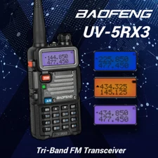 Baofeng UV-5RX3 Two way Radio1.25M Tri-Band VHF UHF DTMF VOX VFO FM Transceiver