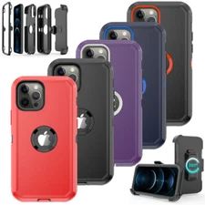 For iPhone 13 14 15 Pro Max Case Cover w/Screen& Belt Clip Fit Otterbox Defender