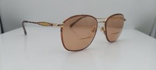 Vintage Laura Ashley Heather Brown Gold Oval Japan Sunglasses FRAMES ONLY