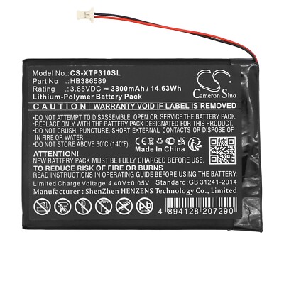 BATTERIE 3800mAh HB386589 For XTOOL Autopropad Lite Version Auto Key Programmer