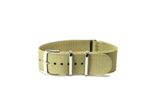 Cinturino per orologio tessuto cordura nato ansa 22mm sabbia kanvas 