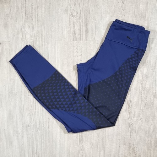 Leggings da donna Puma palestra allenamento yoga fitness blu e blu navy taglia UK XS - Foto 6 di 6