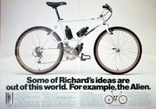 1988 Collectable Richard Cunningham Nishiki Bicycle, Poster/Ad, 2 Side 21" x 15"