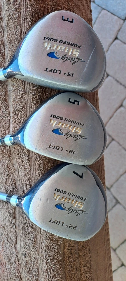 Golf women's woods set TIGER SHARK lady forged 6061 RH graphite 3 clubs 3 15 , 5 - Image 2 of 4