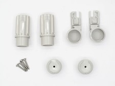 2533576 Kermi Kunstoff Scharniersatz zu Duschabtrennung Silber Mattglanz