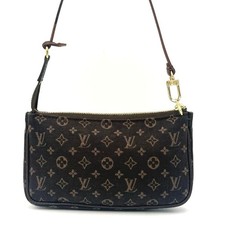 Louis Vuitton Mini Pochette PVC Pelle Marrone Monogramma M95226 Autentica