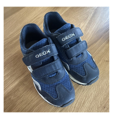 Geox Kinder Sneaker EU 29 Klettverschluss blau Low Top Freizeitschuh