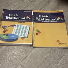 ABeka Basic Mathematics 4th Edition Work Text...