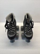 Roller Derby Skates Youth 1 Firestar Black Gray Skating Rink Stopper Unisex