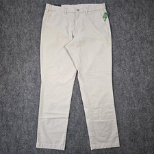 NWT Gap Pants Mens 36x32 Straight Fit Performance Sandstone Beige Cotton Blend