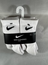 Nike Dri-FIT Kids' Crew Socks - White, 10C-3Y 6-Pair Pack 