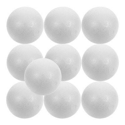 10 Pcs Diy Balls Polystyrene Clear Craft Baubles Party Decoration