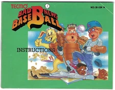MANUAL ONLY Bad News Baseball (Nintendo NES, 1990) Authentic Complete Clean