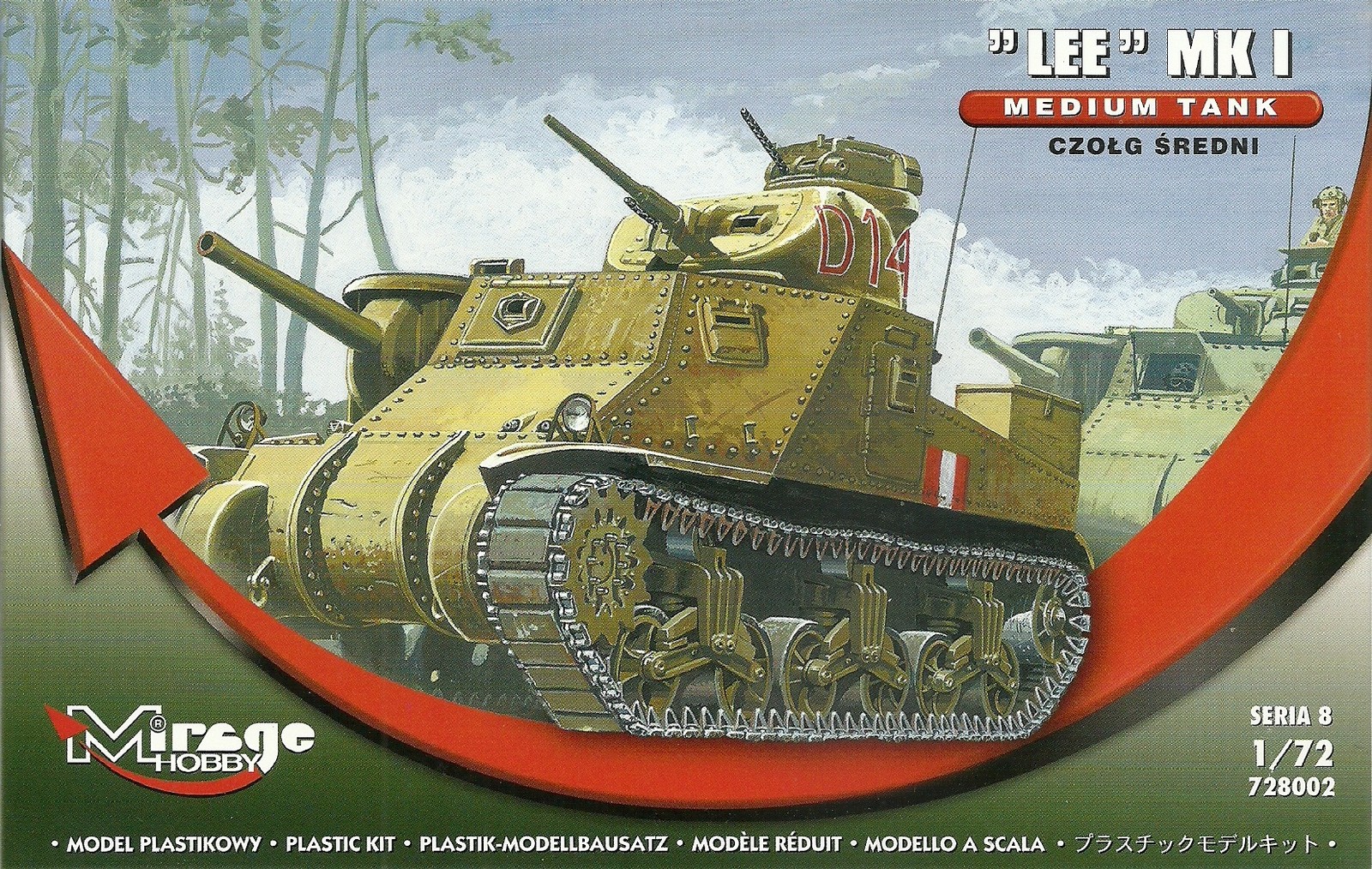 Mirage 1/72 (20mm) M3 Lee Mk I