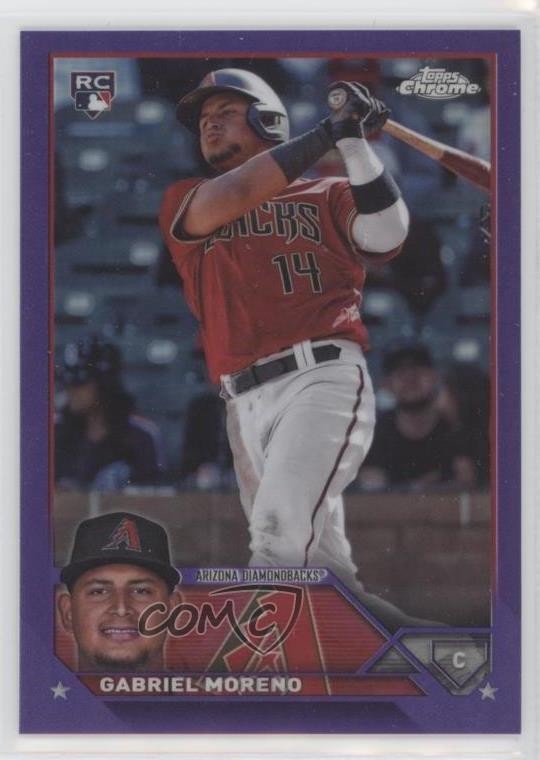 2023 Topps Chrome Update Purple Refractor 31/250 Gabriel Moreno #USC36 13c1
