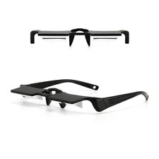 Horizontal Lazy Glasses 90 Degree for Lying Down Reading or Plastic, Black