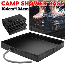 Portable Camp Shower Base with Drain For Outdoor Camping Shower Beach Pet Bath