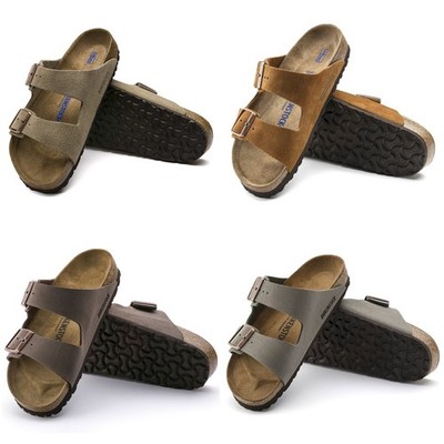 Ladies Sandals Birkenstock Arizona Birkenstock Arizona Soft Footbed Unisex Sandals – Taupe Mocha Mink Stone 