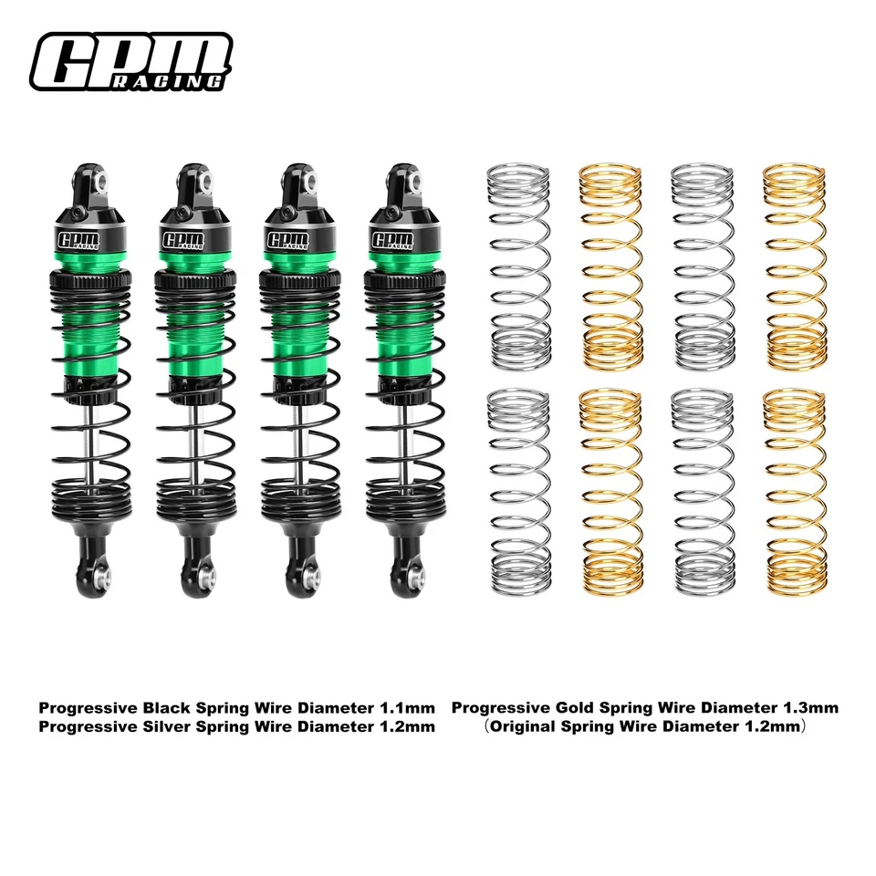 GPM Alloy F&R Adjust Progressive Spring Shock 87mm TRAXXAS Mini Maxx / Mini XRT - Image 3 of 4