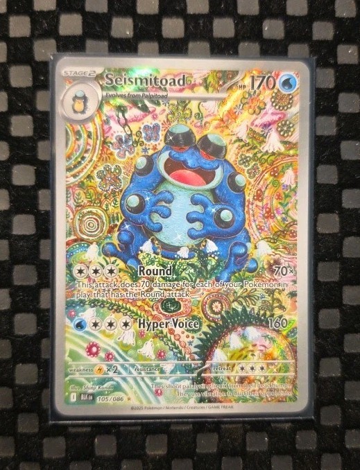 Seismitoad 105/086 (NM) - SV: Black Bolt - Illustration Rare - Pokemon TCG NM