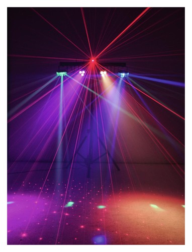 Eurolite LED KLS Laser Bar Juego de luces FX Trípode Derby DMX RGB Interruptor de pie Bolsa - Imagen 9 de 11