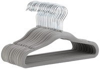 Amazon Basics Kinder-KleiderbüGel Samt Rutschfest 30Er-Pack Grau 295Cm Babys
