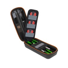 USA Gear 3 Dart Case for Steel Soft Tip Darts, Flights, Shafts, Tips - Black