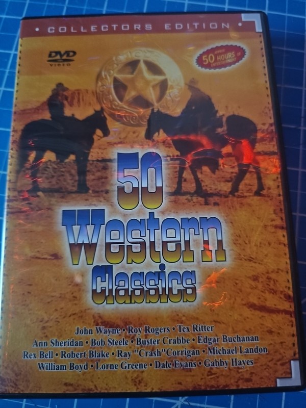 50 Western Movies Classics DVD Roy Rogers John Wayne