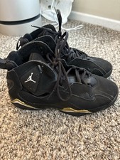 JORDAN TRUE FLIGHT GS 'BLACK METALLIC GOLD 5 Youth Boys Shoes