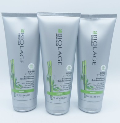 MATRIX BIOLAGE ADVANCED FIBER STRONG CONDITIONER 6.7 OZ  (Lot of 3)