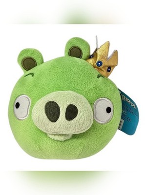 Angry Birds King Pig Plush Toy with Gold Crown