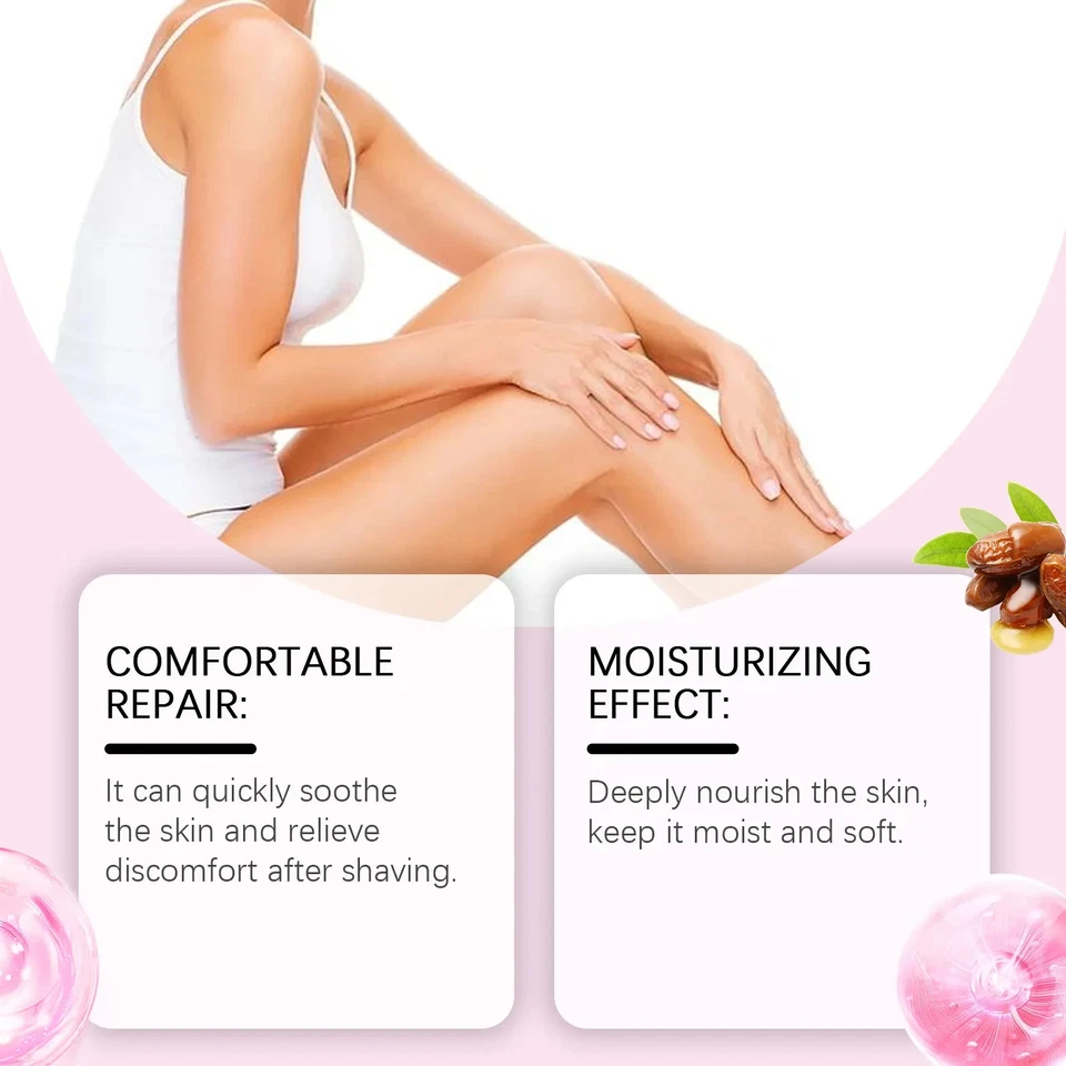 Aceite de depilación de fresa cuidado posterior hidratante calmante cuidado de la piel 90 ml - Imagen 3 de 4