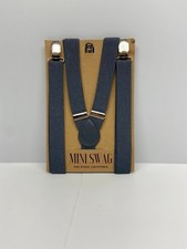 Mini Swag Suspenders Charcoal Wedding/Prom New In Original Packaging