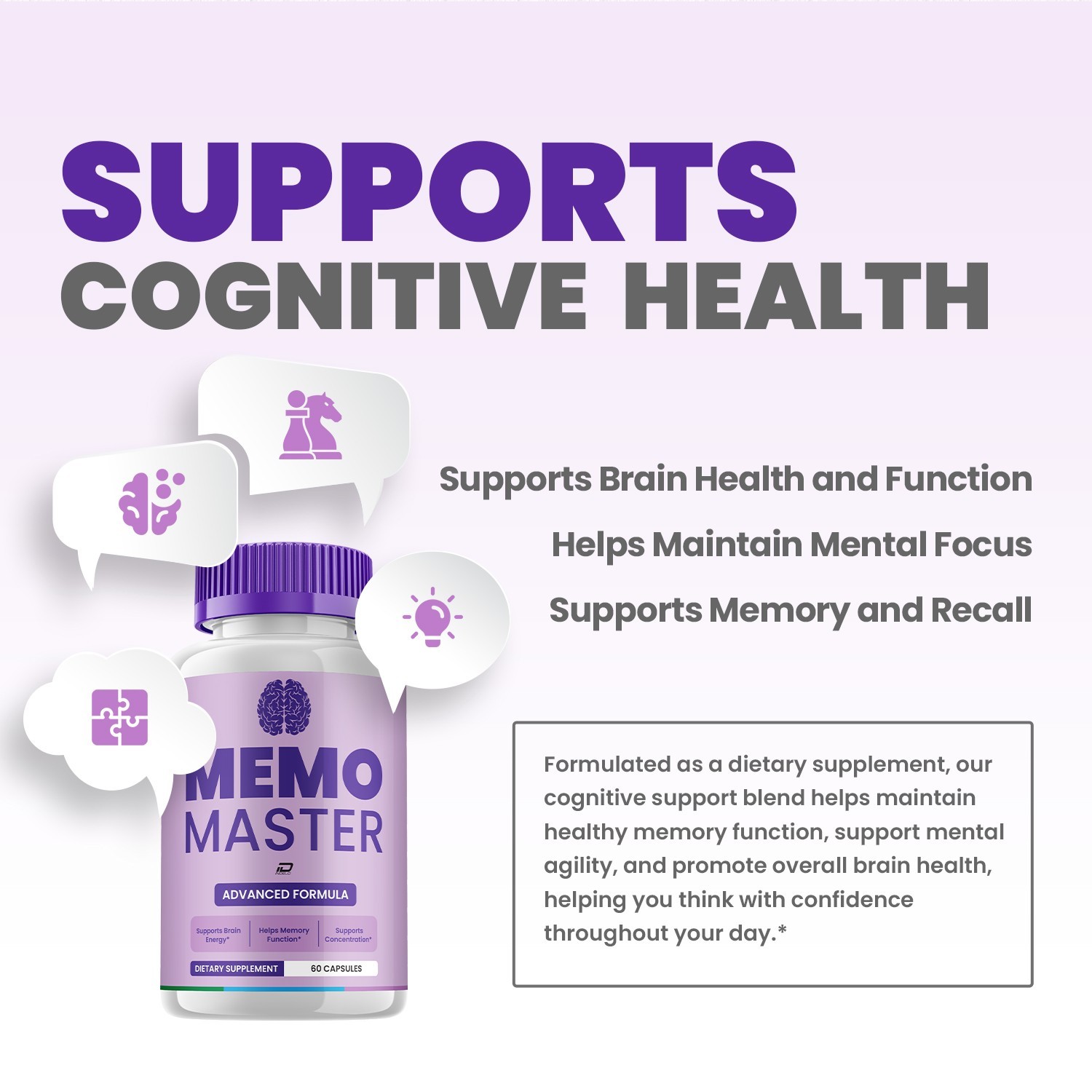 (3 Pack) Memo Master Supplement Capsules – Memo Master All Natural Memory